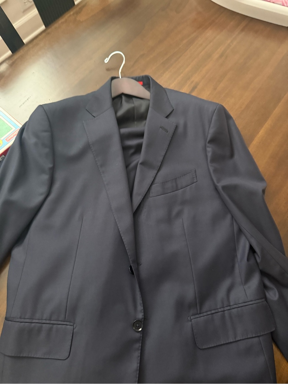 Isaia Sanita aquaspider 160s suit 54 and Men's Navy Notch